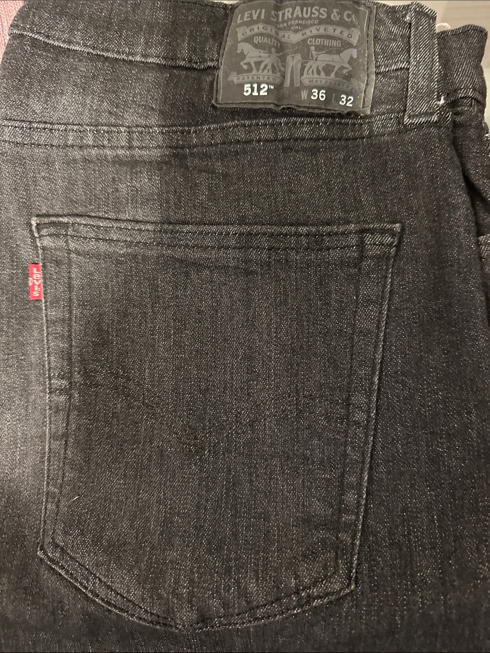Levi's 512 Slim Taper Jeans - Charcoal Black